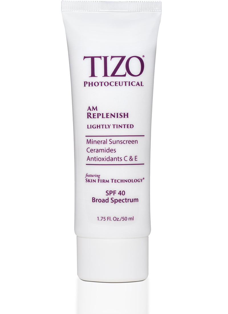 TIZO® AM REPLENISH lightly tinted silky smooth finish spf 40